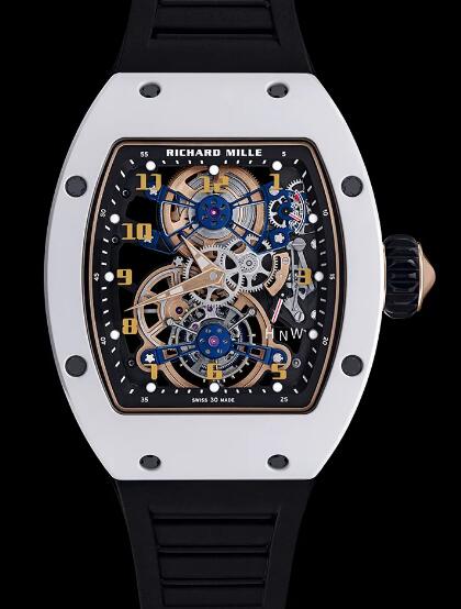 Richard Mille RM 17-02 Manual Winding Tourbillon TZP White Ceramic Replica Watch